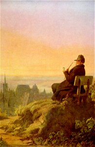 Carl Spitzweg - Rast auf dem Weinberg