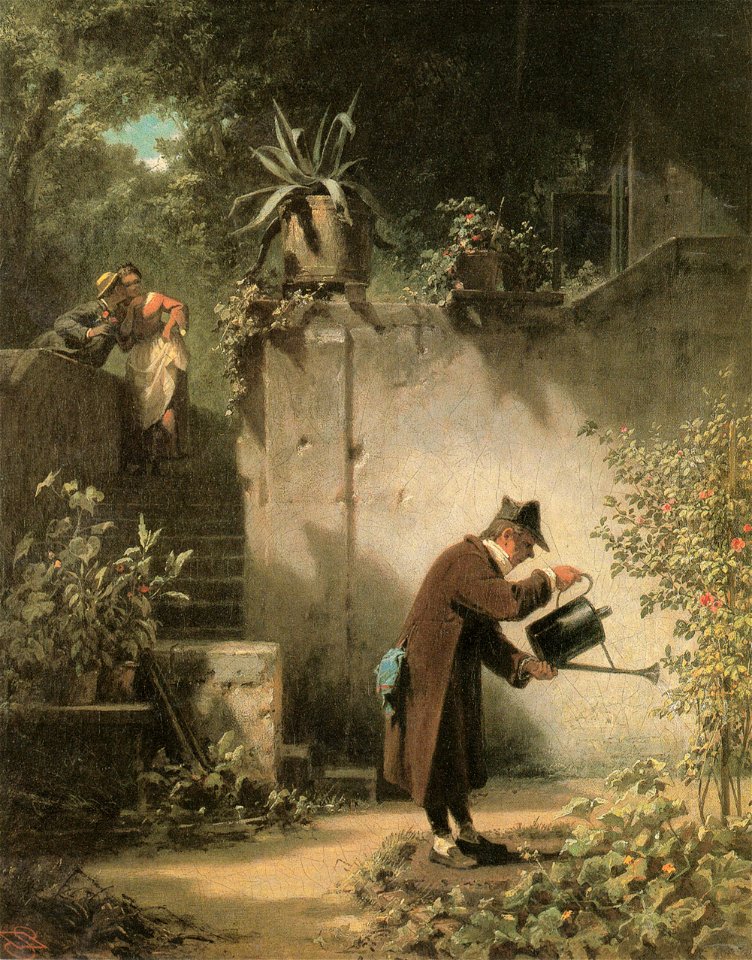 Carl Spitzweg - Der Blumenfreund