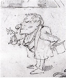 Carl Spitzweg - Groteskfigur