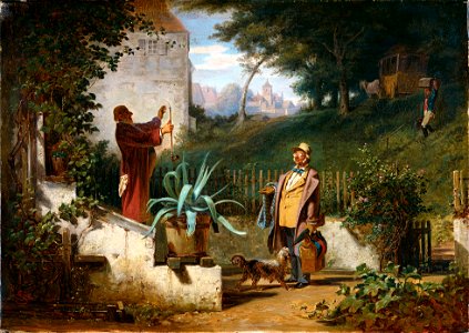 Carl Spitzweg - Jugendfreunde (ca.1855)