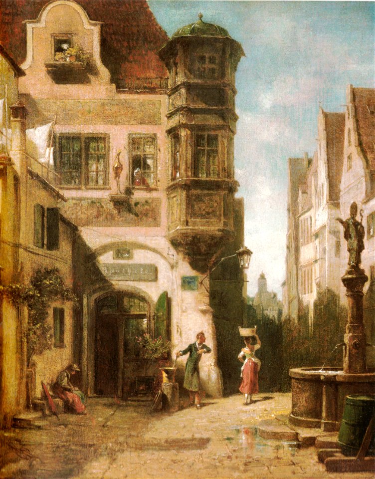 Carl Spitzweg - Der verliebte Provisor