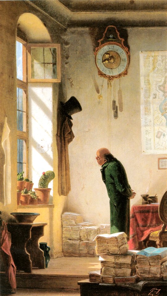Carl Spitzweg - Der Kaktusliebhaber
