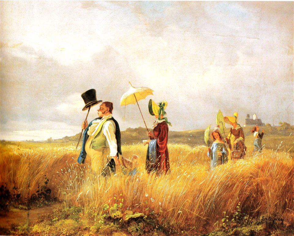 Carl Spitzweg - Sonntagsspaziergang