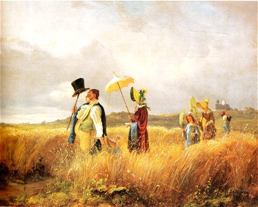 Carl Spitzweg - Sonntagsspaziergang