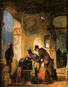 Carl Spitzweg - Die päpstliche Zollwache