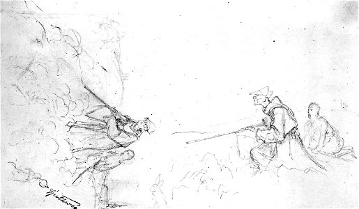 Carl Spitzweg - Der Sonntagsjäger - Drawing 2