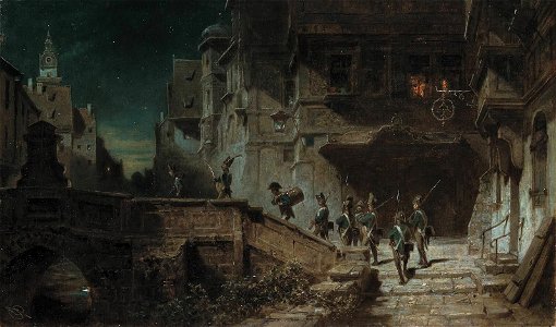 Carl Spitzweg - Die nächtliche Runde 3072