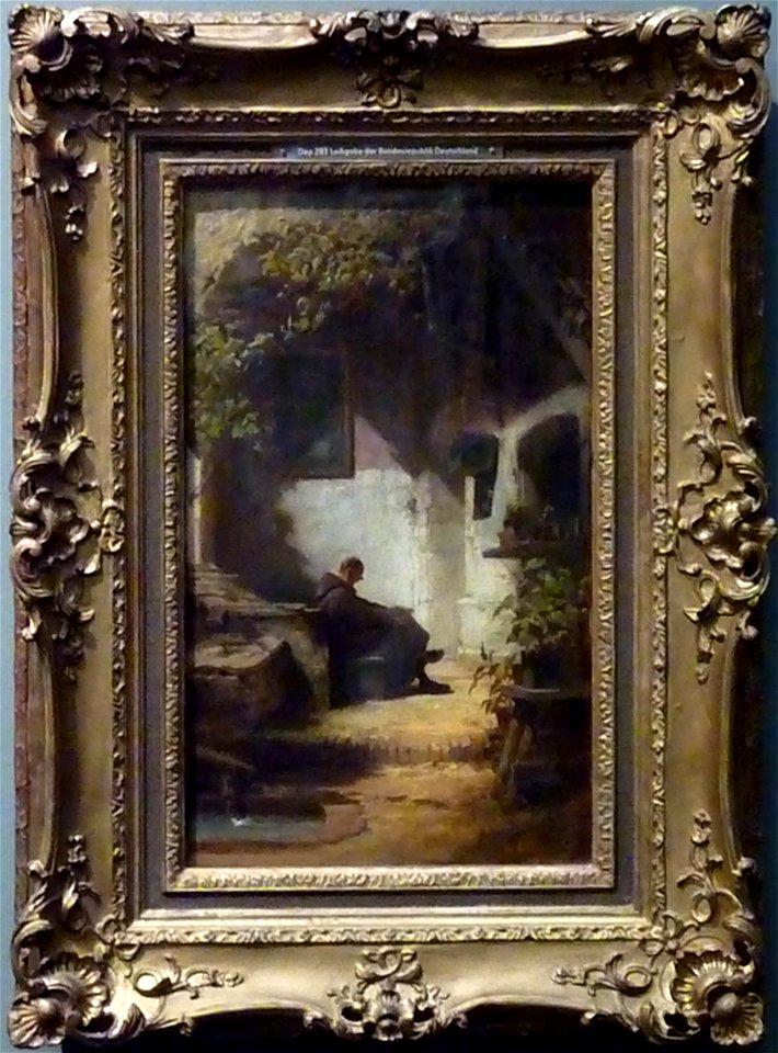 Carl Spitzweg - Gähnender Mönch um 1870