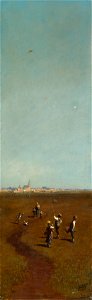Carl Spitzweg - Drachensteigen - Google Art Project