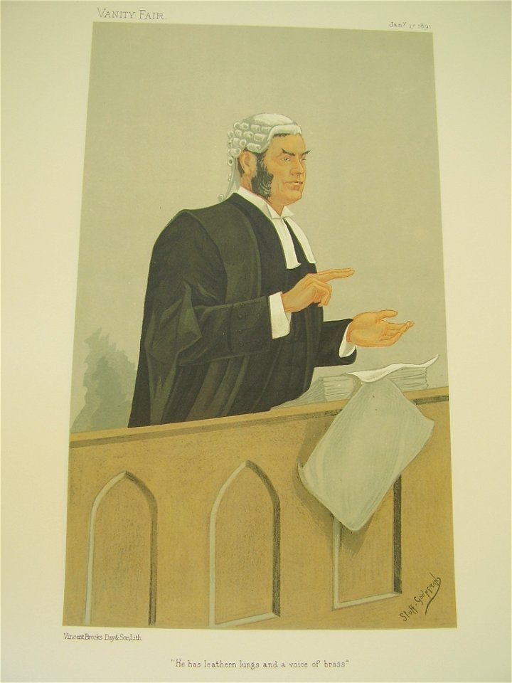 Alfred Cock, Vanity Fair, 1891-01-17