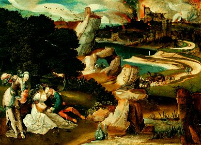 Jan Wellens de Cock - Lot and his daughters (1523)