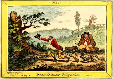 Cockney-sportsmen Finding a Hare. (BM 1851,0901.1041)