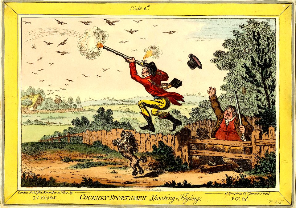 Cockney-sportsmen Shooting Flying. (BM 1851,0901.1039)