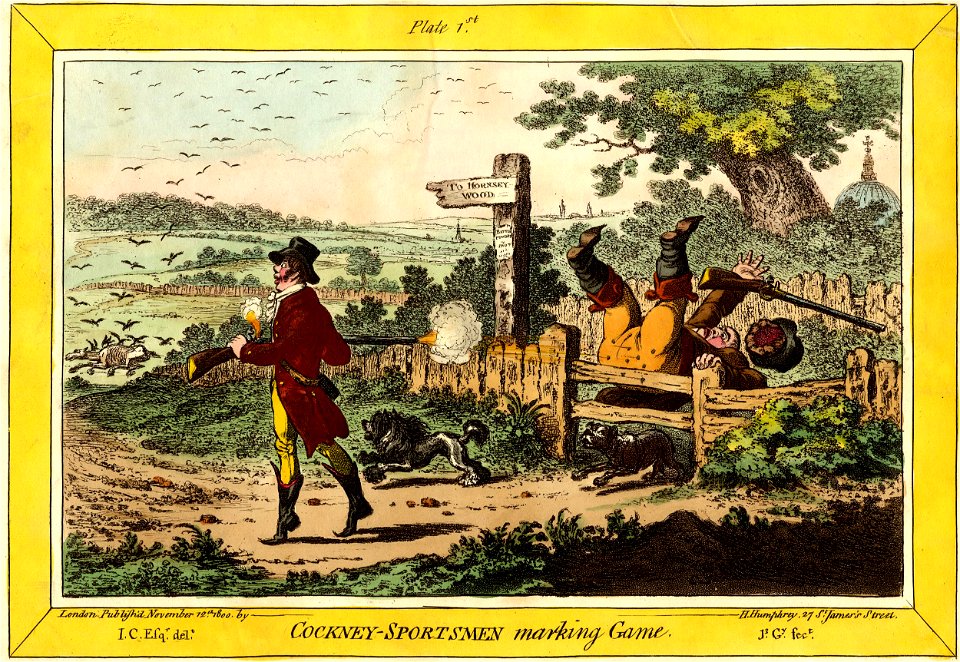 Cockney-sportsmen Marking Game. (BM 1868,0808.6909)