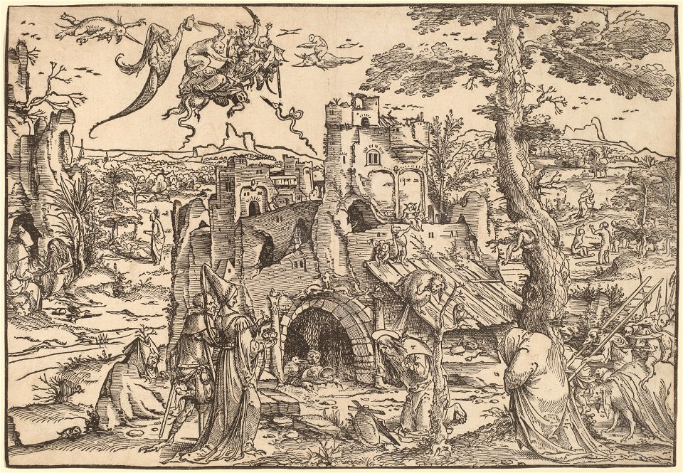 Jan Wellens de Cock - The Temptation of Saint Anthony (1522)