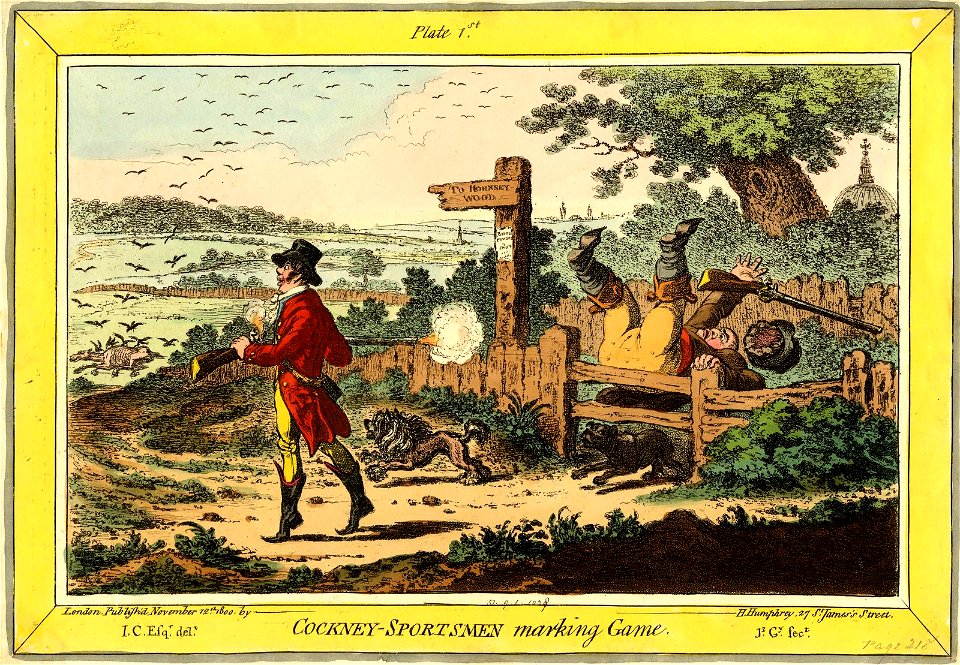 Cockney-sportsmen Marking Game. (BM 1851,0901.1038)