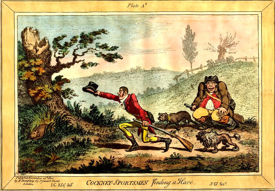 Cockney-sportsmen Finding a Hare. (BM 1935,0522.4.51)