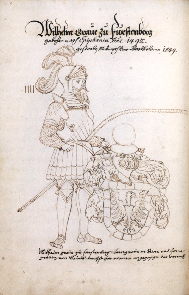 Codex 593a Wilhelm von Fürstenberg