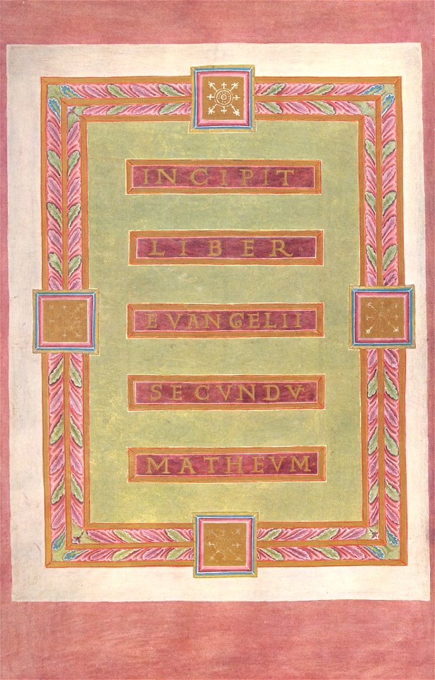 Codex aureus Epternacensis folio 22 verso