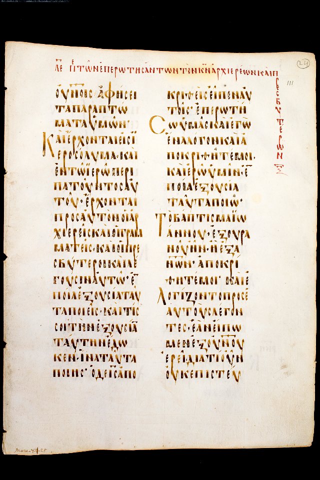 Codex Boreelianus-UBU Hs. 1-f.111r