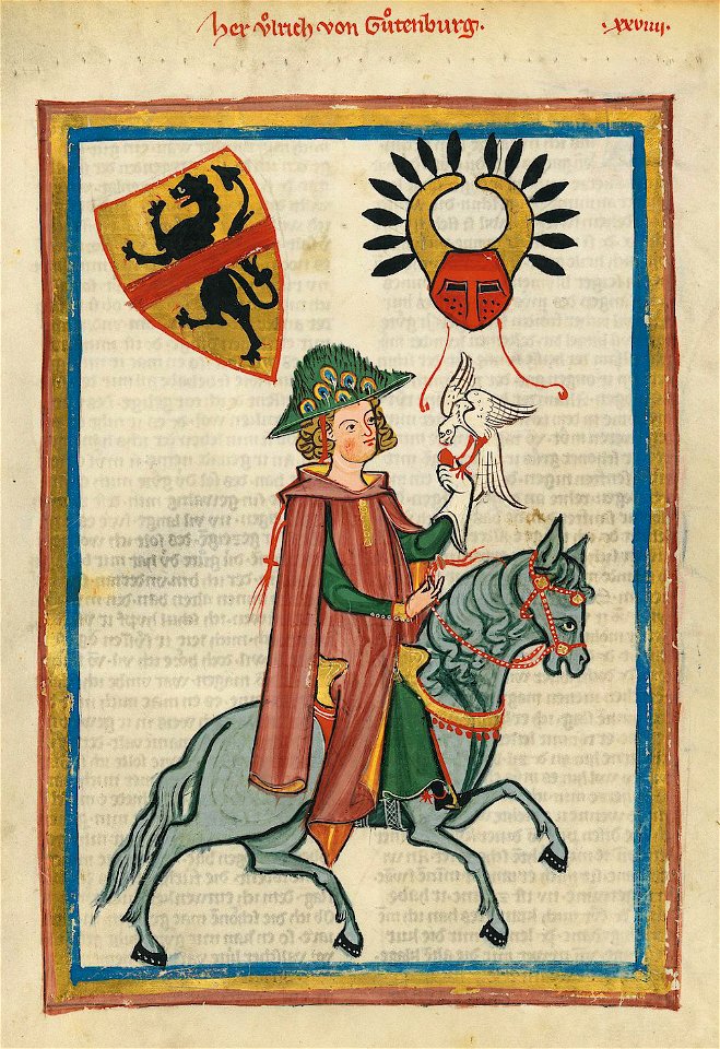 Codex Manesse 073r Ulrich von Gutenburg