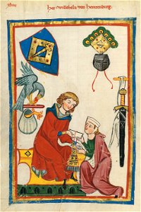 Codex Manesse 162v Wilhelm von Heinzenburg