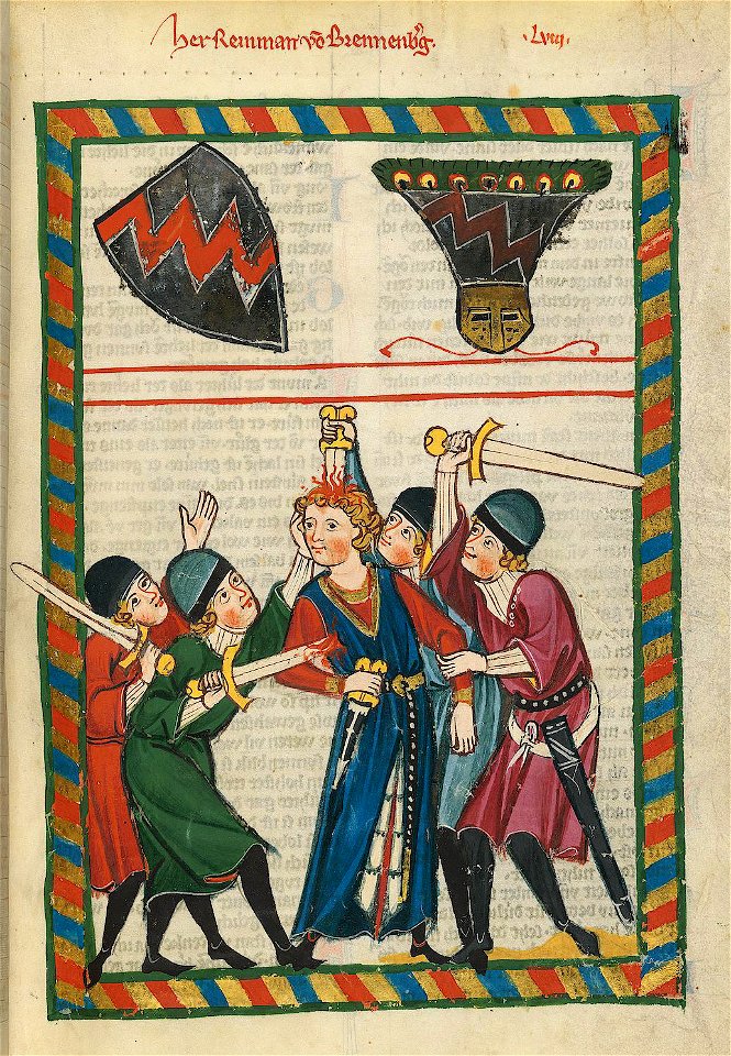 Codex Manesse 188r Reinmar von Brennenberg
