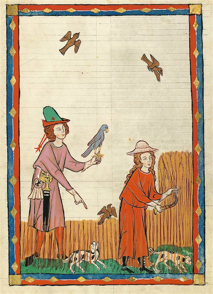 Codex Manesse 394r Kunz von Rosenheim