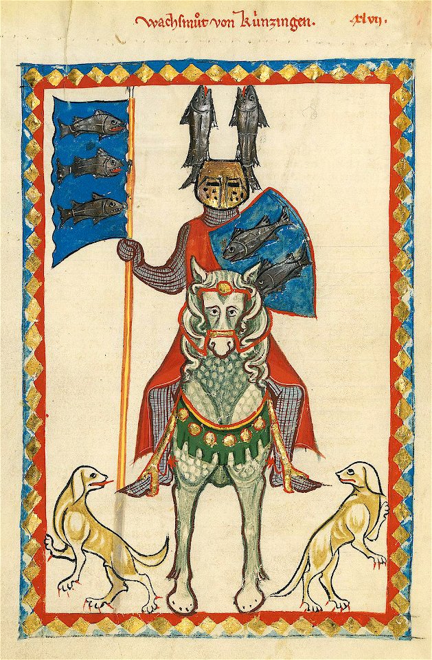 Codex Manesse 160v Wachsmut von Künzingen