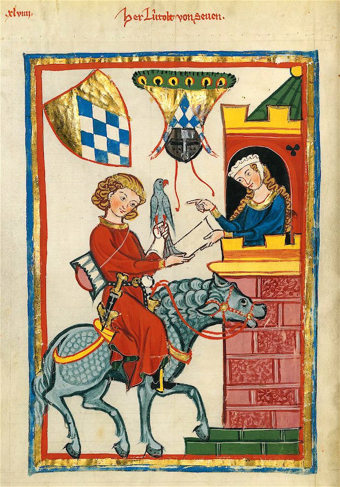 Codex Manesse Folio 164v Leuthold von Seven