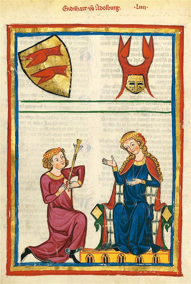 Codex Manesse 181v Engelhardt von Adelnburg