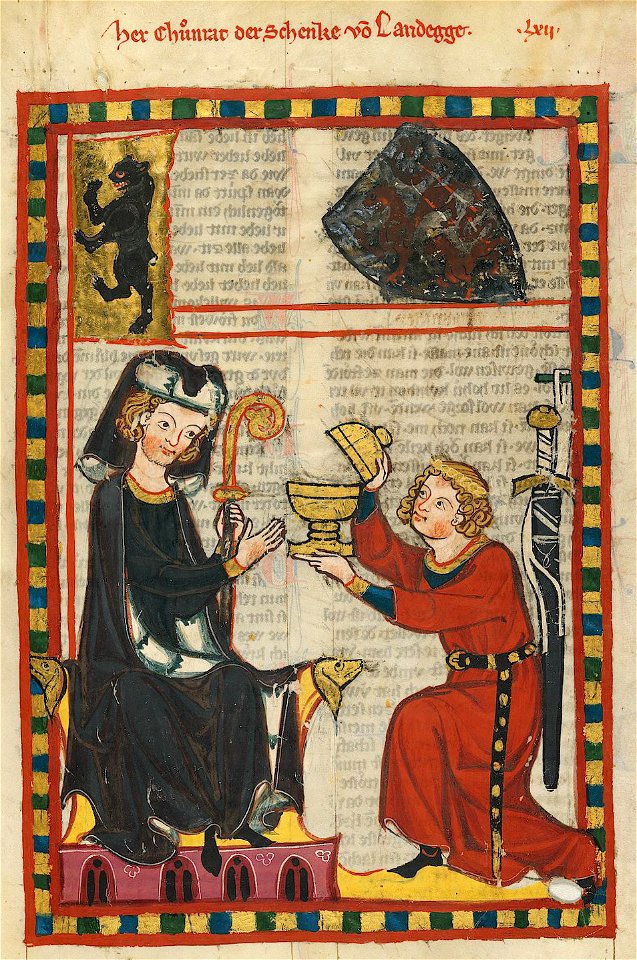 Codex Manesse 205r Konrad Schenk von Landeck