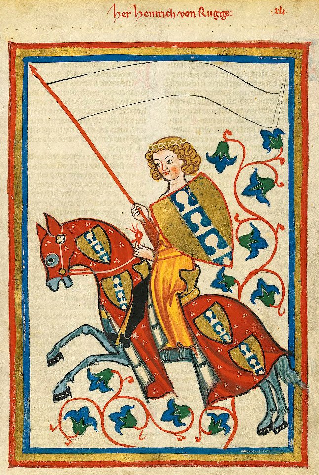 Codex Manesse Heinrich von Rugge