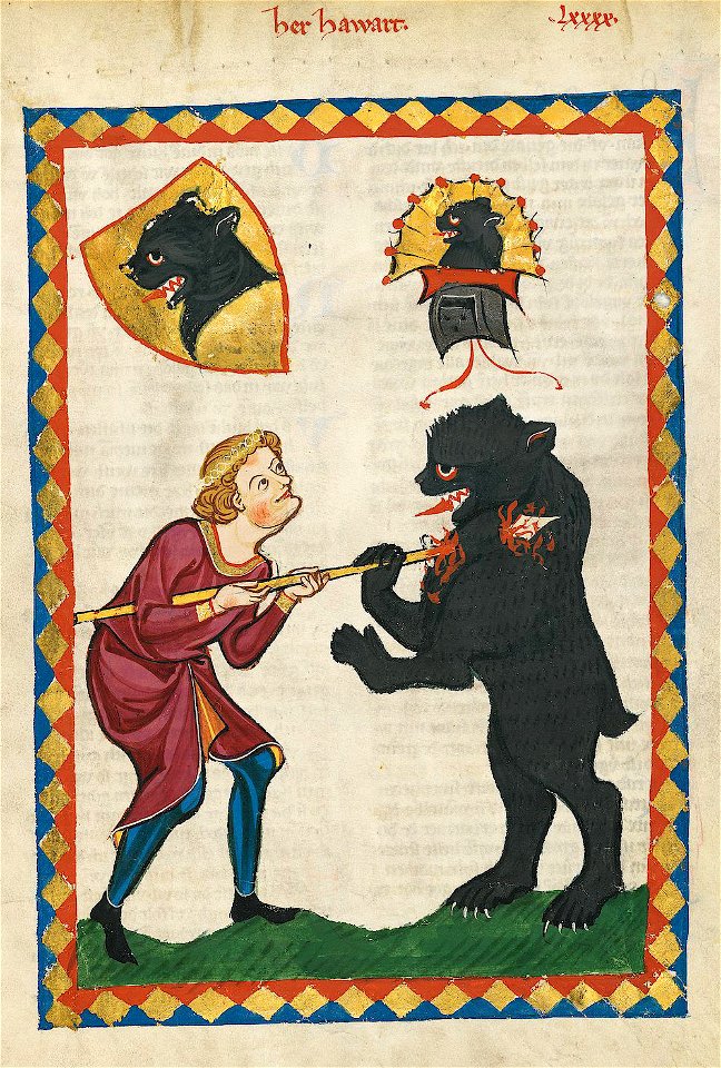 Codex Manesse 313r Hawart