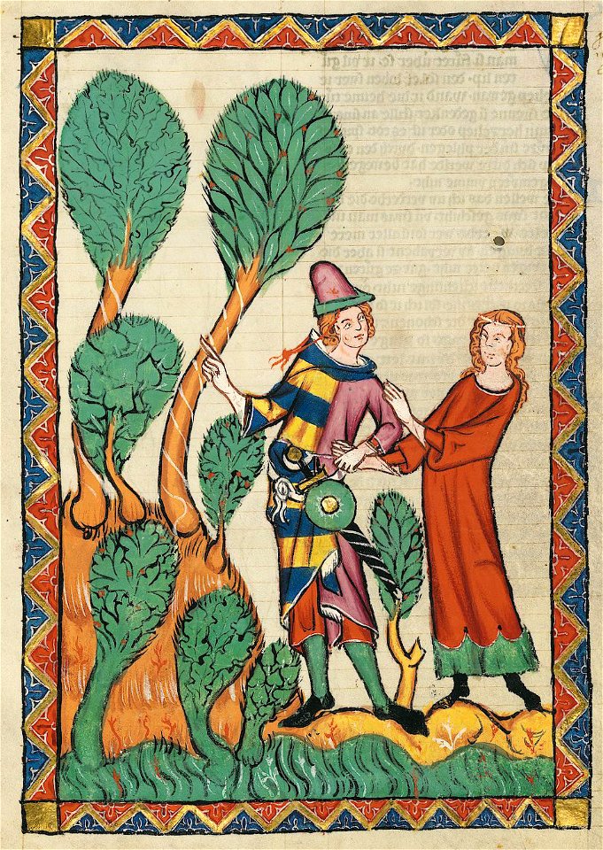 Codex Manesse 395r Rubin von Rüdeger