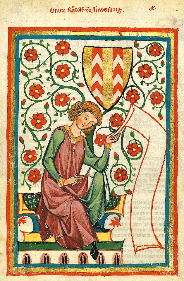Codex Manesse Rudolf von Neuenburg
