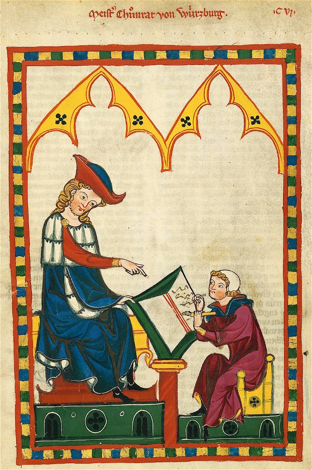 Codex Manesse Konrad von Würzburg