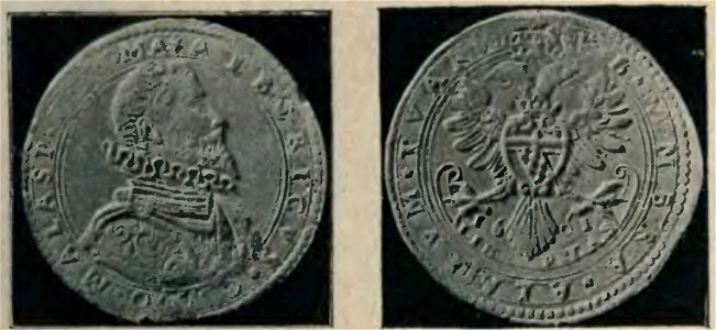Coin of Alberico I Cybo Rivista italiana di numismatica 1897 (page 51 crop)