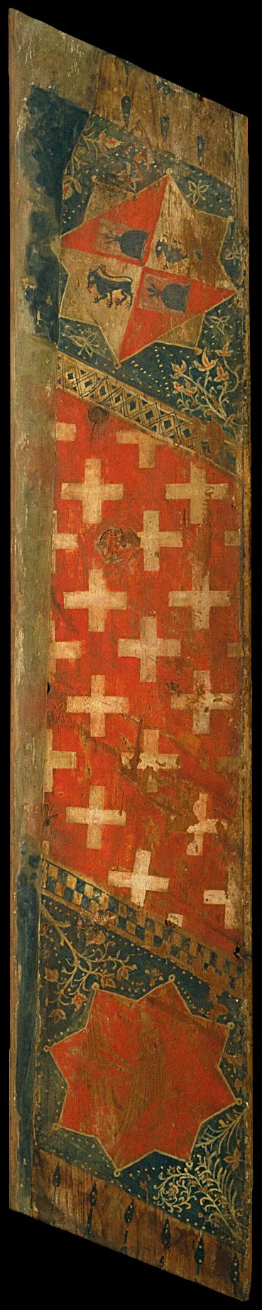 Coffered ceiling panel with coats of arms of the Cardona and Cruïlles families - Google Art Project