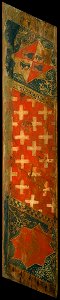 Coffered ceiling panel with coats of arms of the Cardona and Cruïlles families - Google Art Project