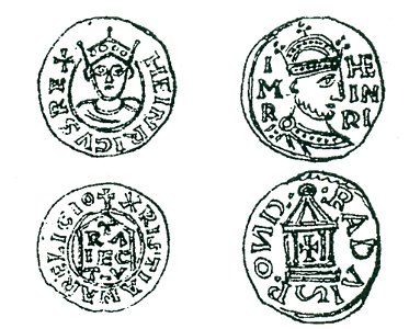 Coins of Henry II Holy Roman Emperor