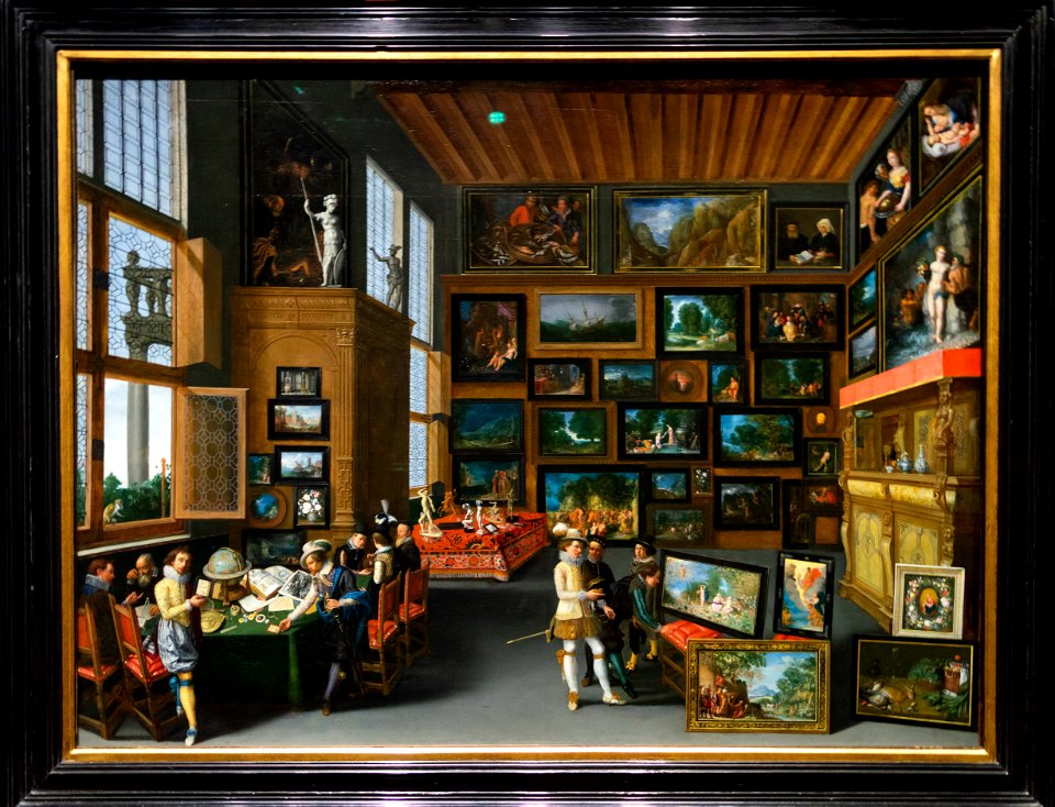 Cognoscenti in a Room hung with Pictures