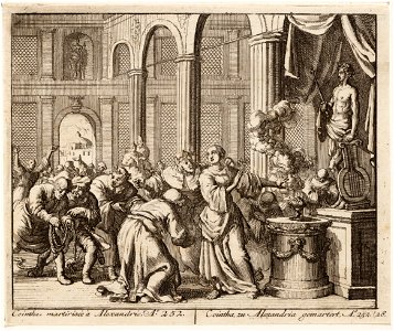 Cointha weigert de afgoden te offeren, objectnr A 41867