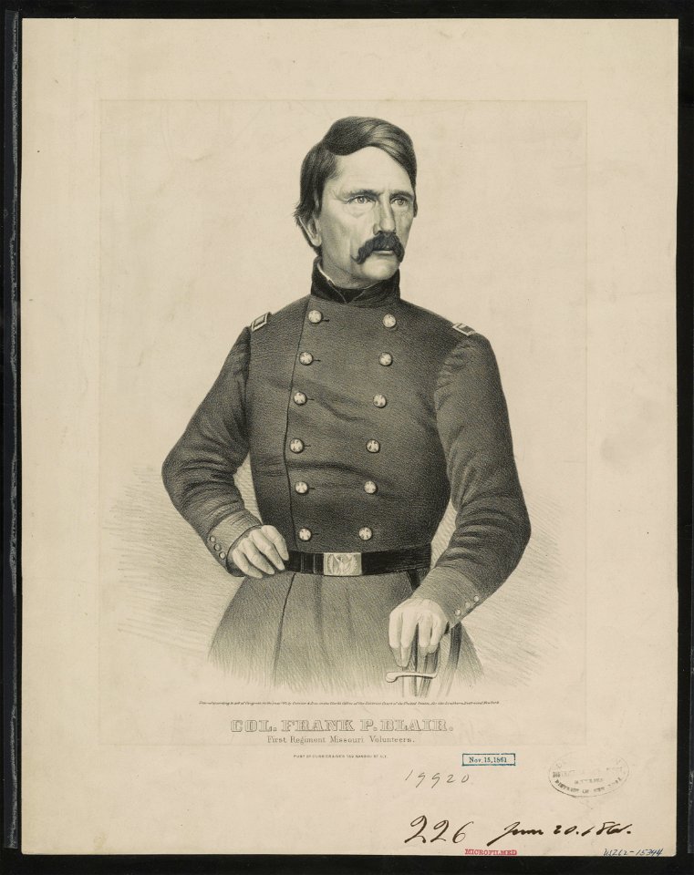 Col. Frank P. Blair- First Regiment Missouri volunteers LCCN90716176