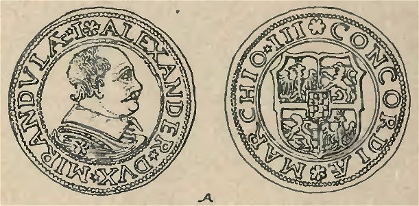 Coin of Alessandro I Pico - Rivista italiana di numismatica 1897 (page 42 crop)