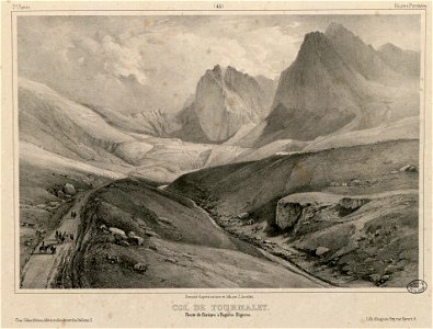 Col de Tourmalet - Route de Barèges à Bagnère Bigorre (Hautes Pyrénées) - Fonds Ancely - B315556101 A JACOTTET 2 048