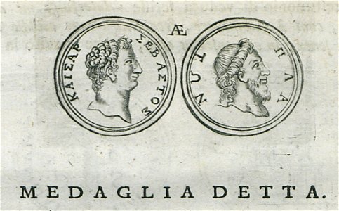 Coin of Trajan with Plato's head on the obverse - Fanelli Francesco - 1695