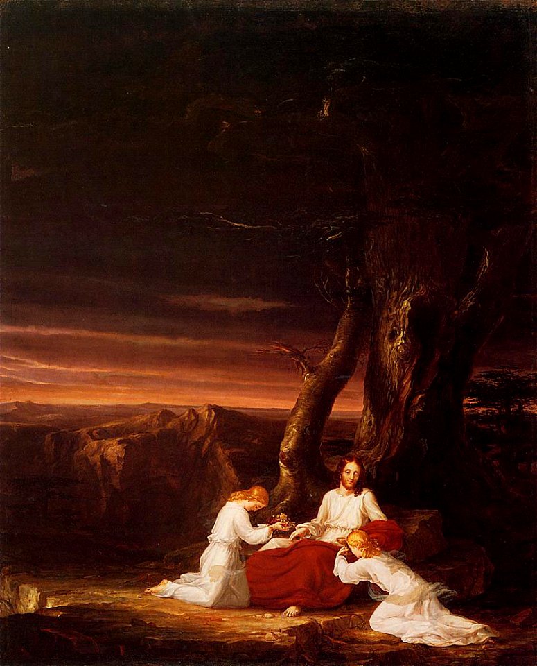Cole Thomas Angels Ministering to Christ in the Wilderness 1843