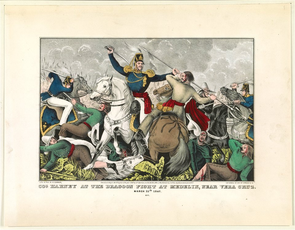 Col. Harney at the Dragoon fight at Medelin, near Vera Cruz- March 25th 1847 LCCN90716178