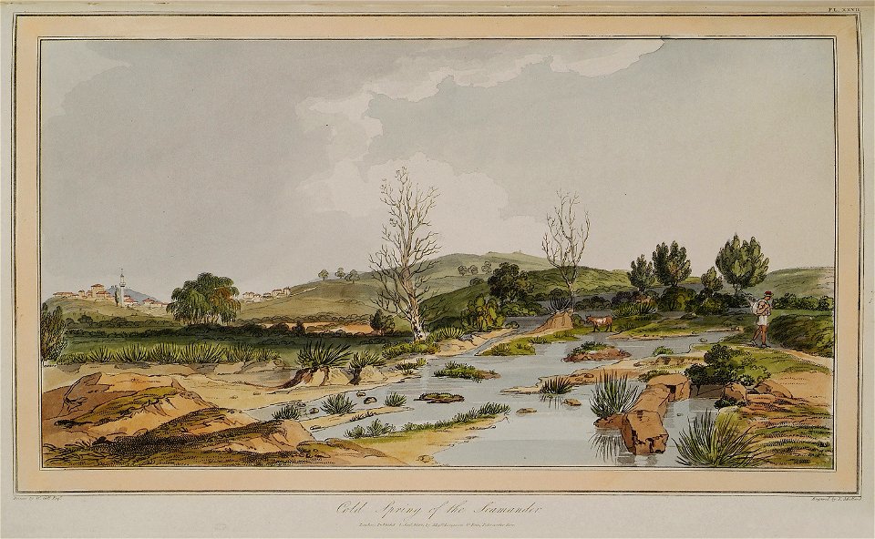 Cold spring of the Scamander - Gell William Sir - 1804